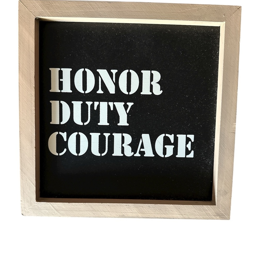 Honor Duty Courage Wall Art